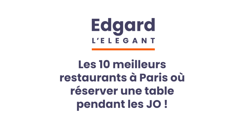 Parution Edgard l'élégant